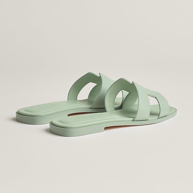 Giày Hermes Oran Sandal Nữ Xanh Mint